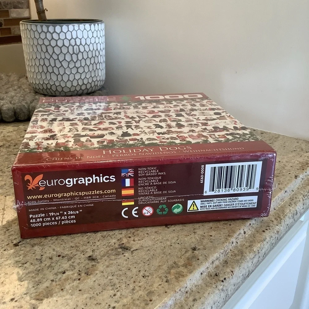 Holiday Dogs Puzzle - 1000 Pieces - Eurographics Puzzle